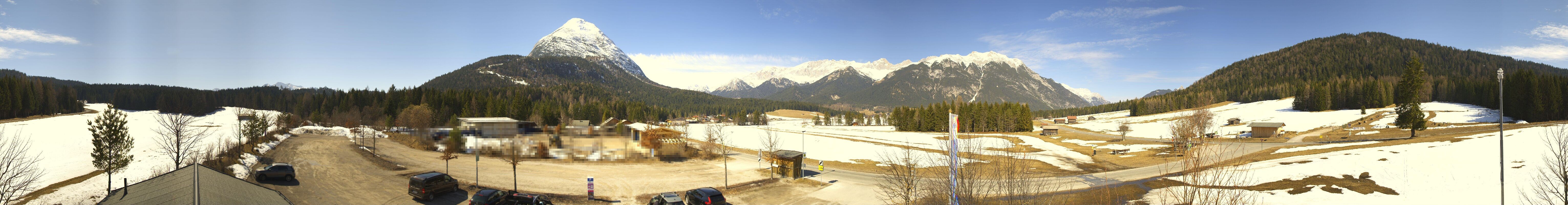 Archived image Webcam Leutasch Moos - Rödlach Parking