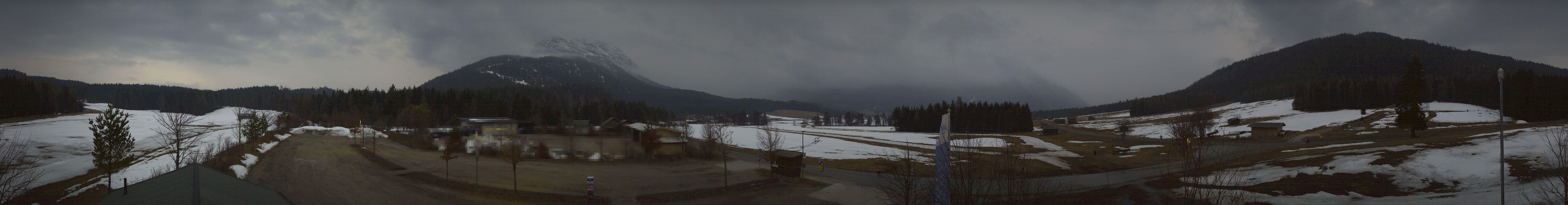 Archiv Foto Webcam Leutasch Moos - Rödlach Parkplatz