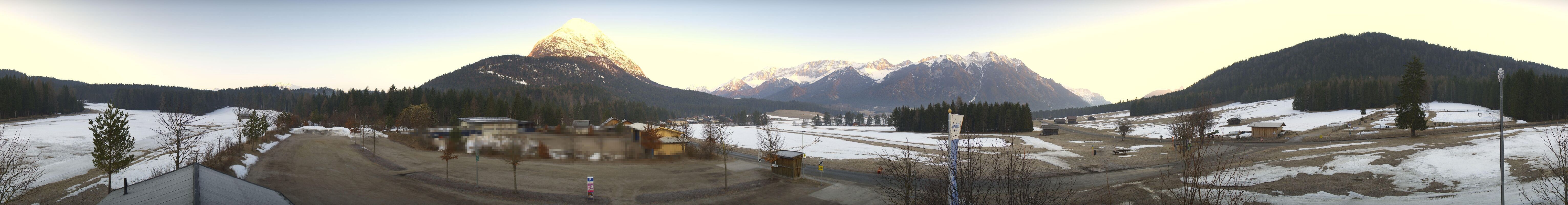 Archived image Webcam Leutasch Moos - Rödlach Parking