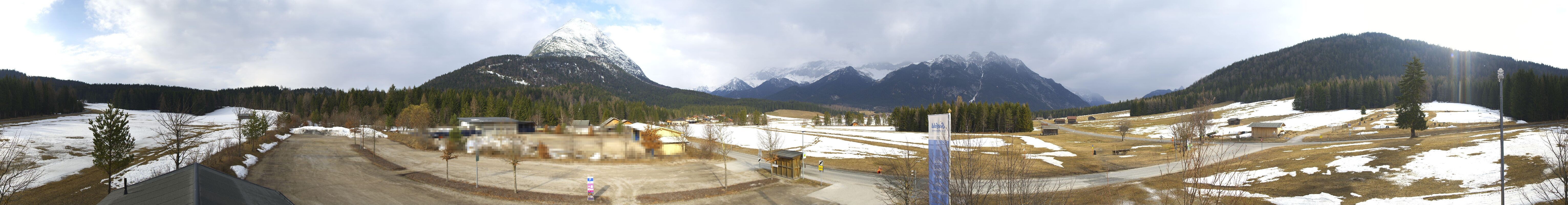 Archiv Foto Webcam Leutasch Moos - Rödlach Parkplatz