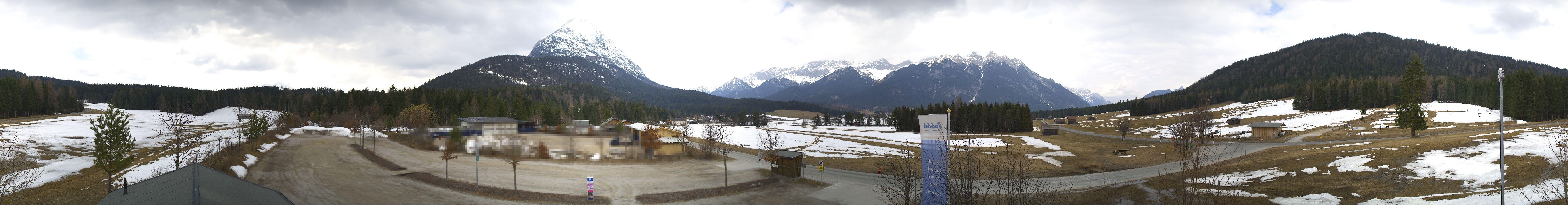 Archiv Foto Webcam Leutasch Moos - Rödlach Parkplatz