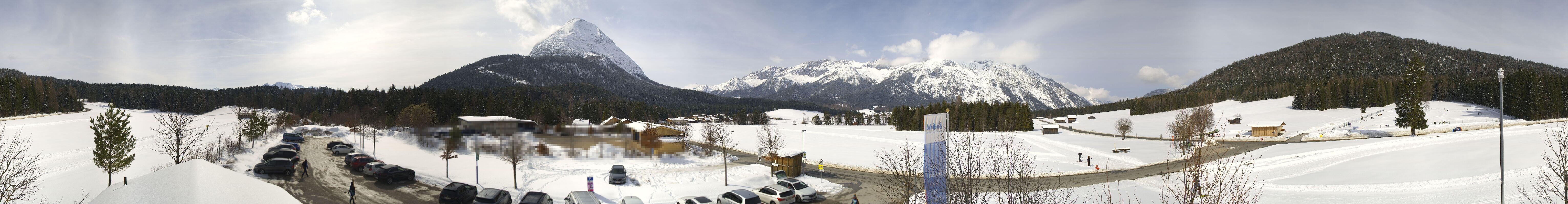 Archived image Webcam Leutasch Moos - Rödlach Parking