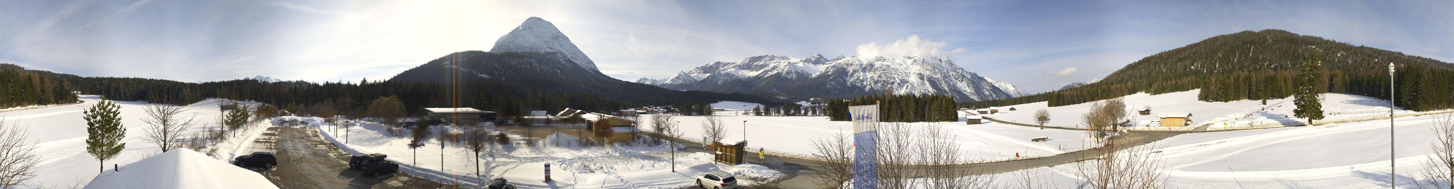 Archived image Webcam Leutasch Moos - Rödlach Parking