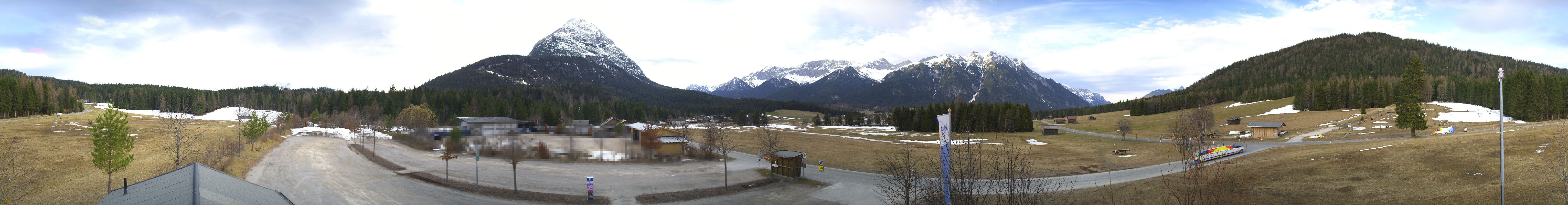 Archived image Webcam Leutasch Moos - Rödlach Parking