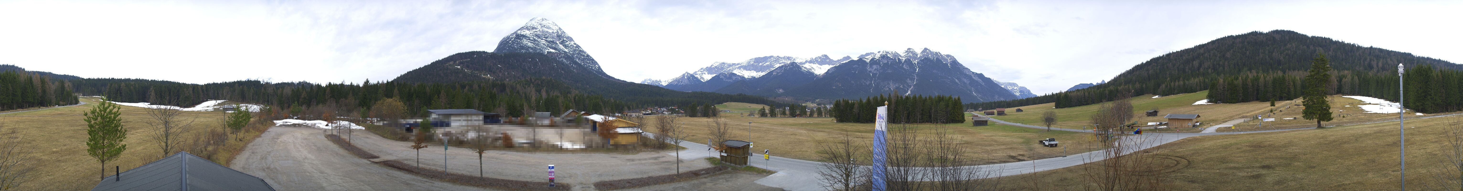 Archiv Foto Webcam Leutasch Moos - Rödlach Parkplatz