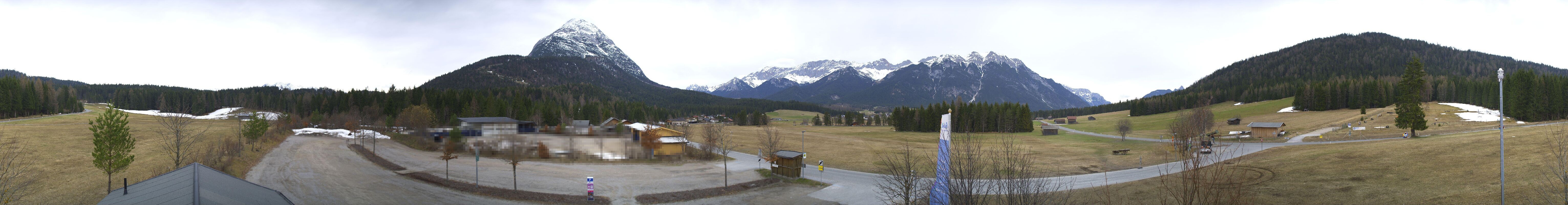 Archiv Foto Webcam Leutasch Moos - Rödlach Parkplatz