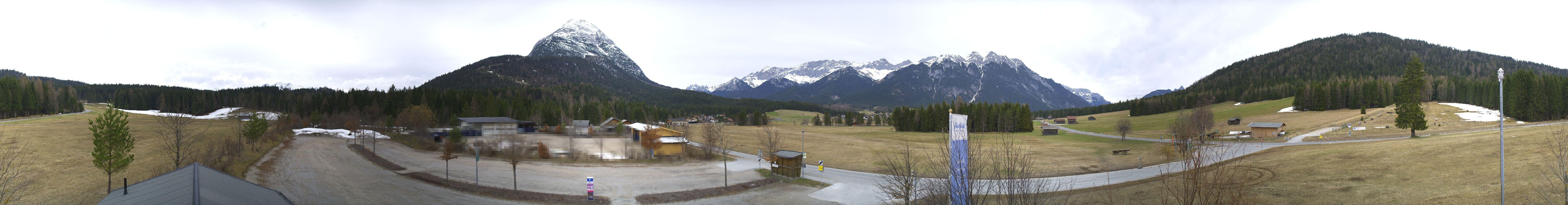 Archiv Foto Webcam Leutasch Moos - Rödlach Parkplatz