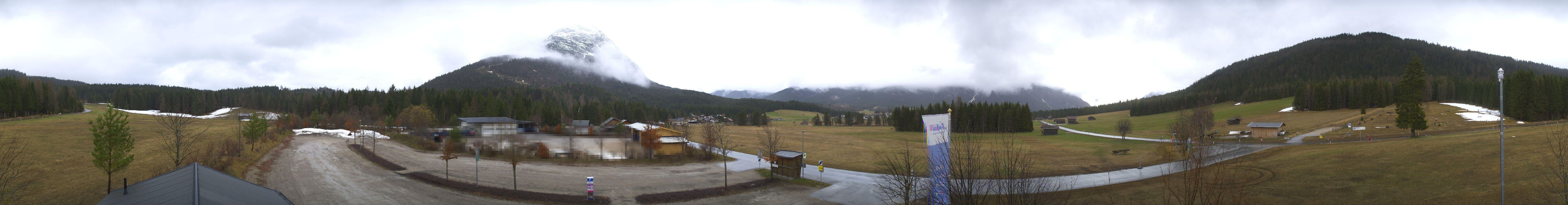 Archiv Foto Webcam Leutasch Moos - Rödlach Parkplatz