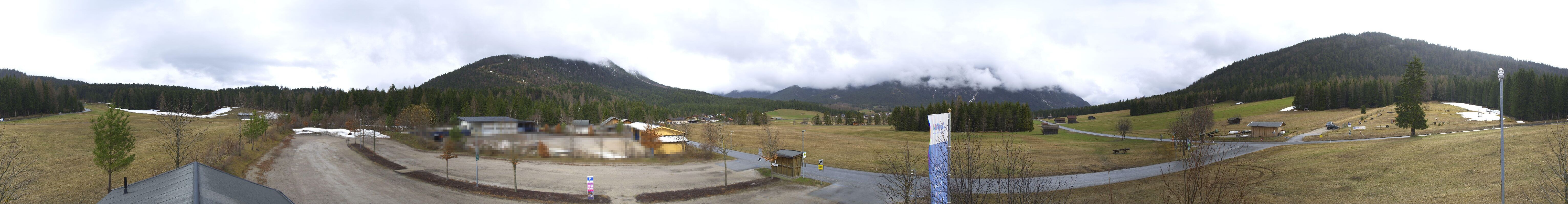 Archiv Foto Webcam Leutasch Moos - Rödlach Parkplatz