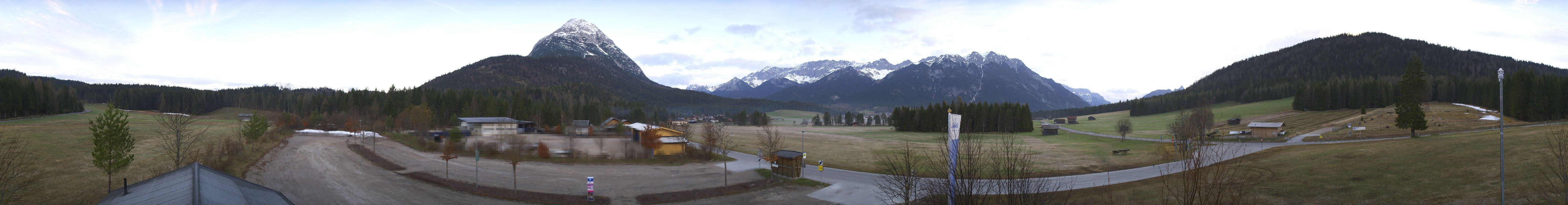 Archived image Webcam Leutasch Moos - Rödlach Parking