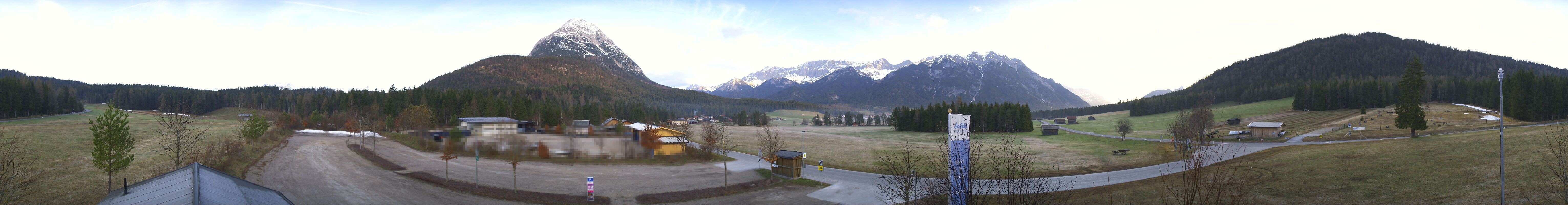 Archived image Webcam Leutasch Moos - Rödlach Parking