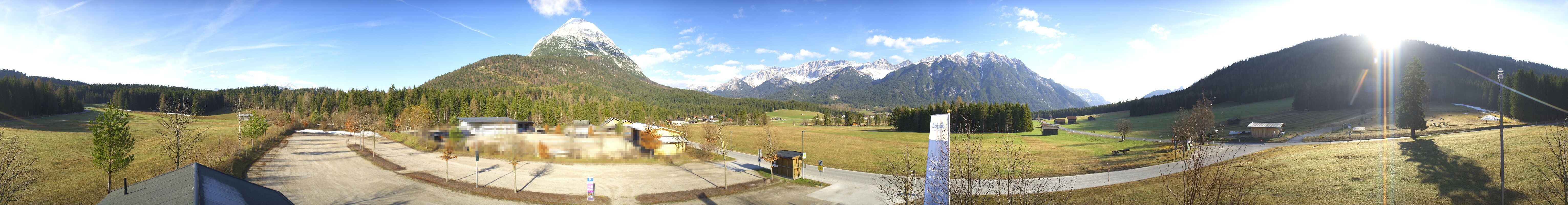 Archived image Webcam Leutasch Moos - Rödlach Parking