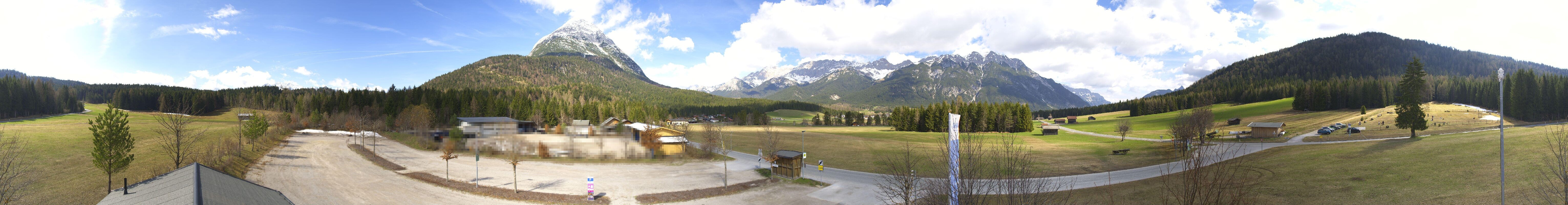 Archived image Webcam Leutasch Moos - Rödlach Parking