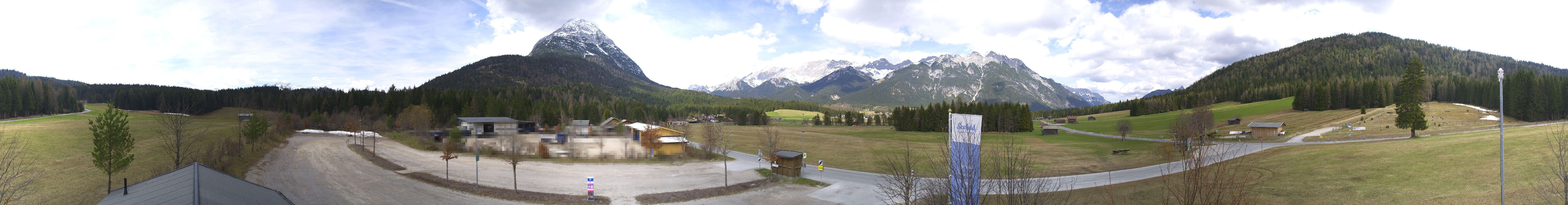 Archived image Webcam Leutasch Moos - Rödlach Parking