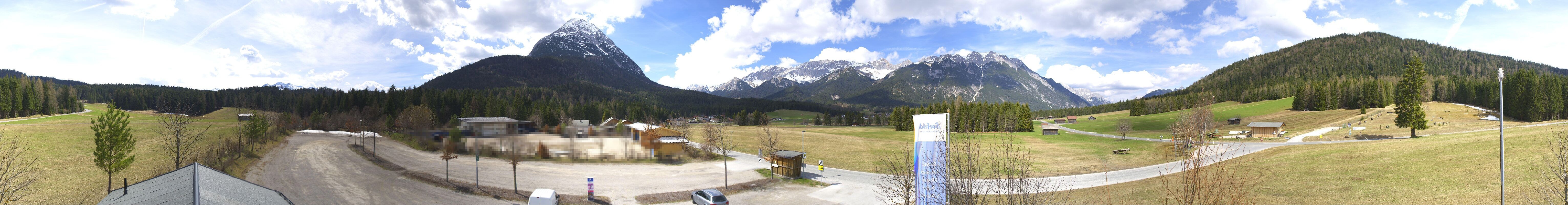 Archived image Webcam Leutasch Moos - Rödlach Parking