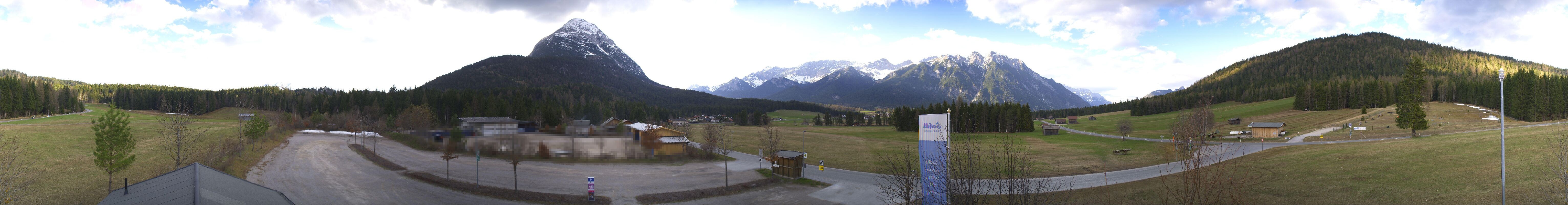 Archived image Webcam Leutasch Moos - Rödlach Parking