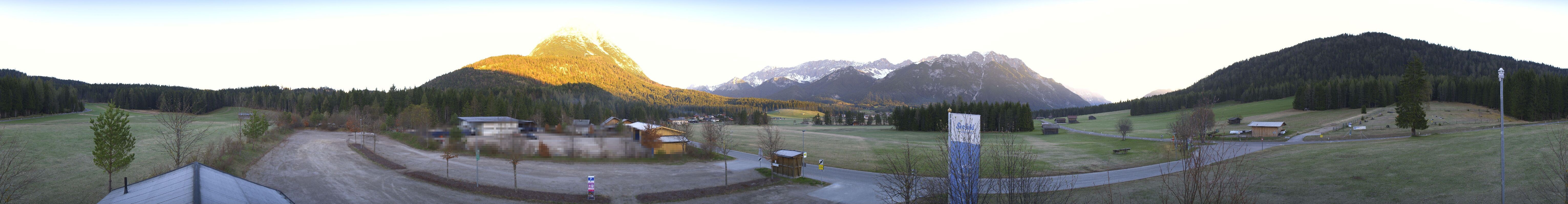 Archived image Webcam Leutasch Moos - Rödlach Parking