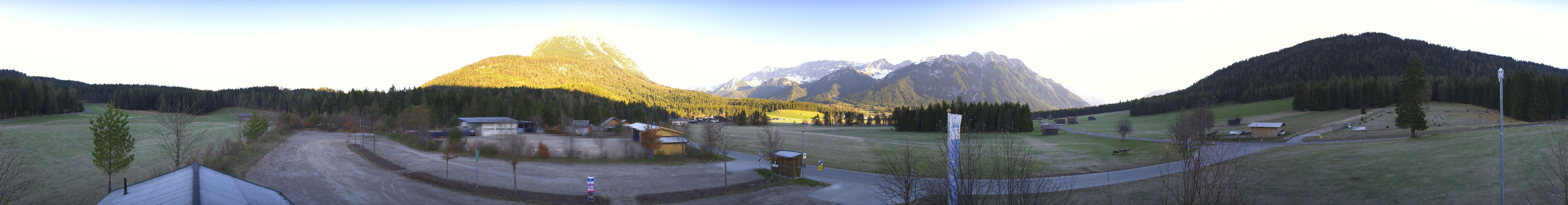 Archived image Webcam Leutasch Moos - Rödlach Parking