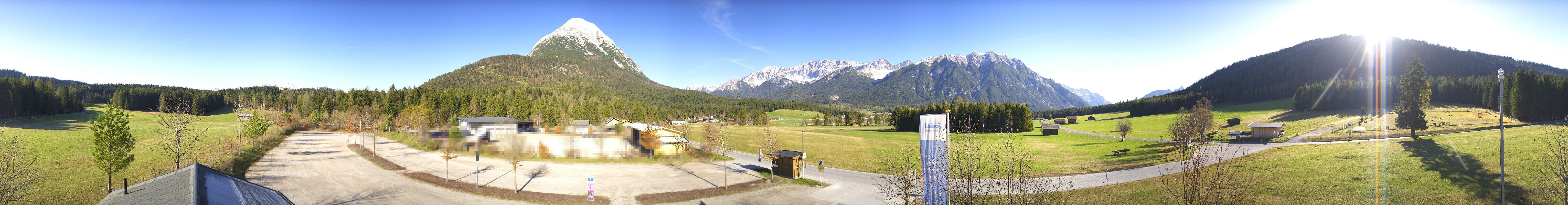 Archived image Webcam Leutasch Moos - Rödlach Parking