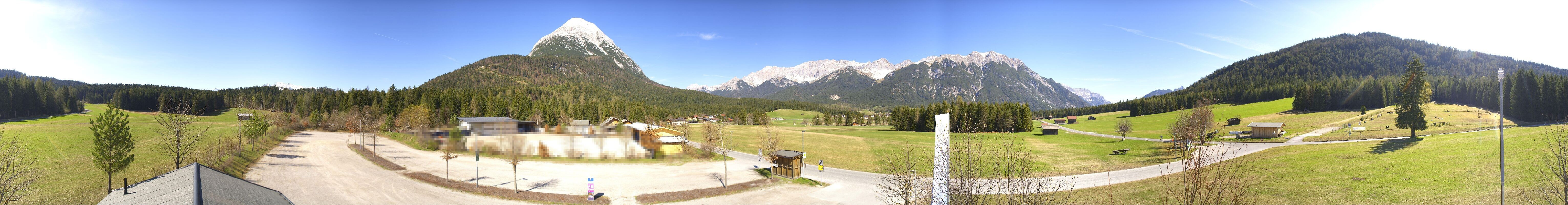 Archived image Webcam Leutasch Moos - Rödlach Parking