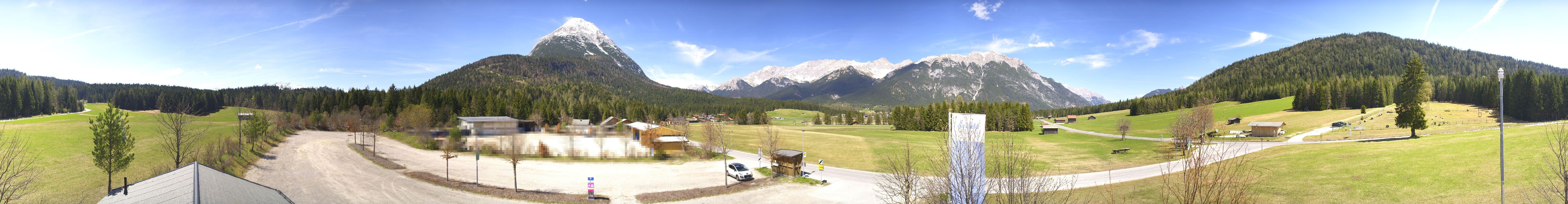 Archived image Webcam Leutasch Moos - Rödlach Parking