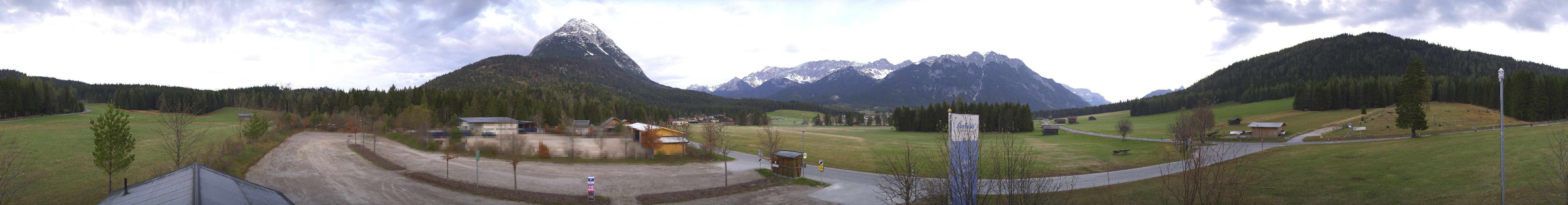 Archiv Foto Webcam Leutasch Moos - Rödlach Parkplatz