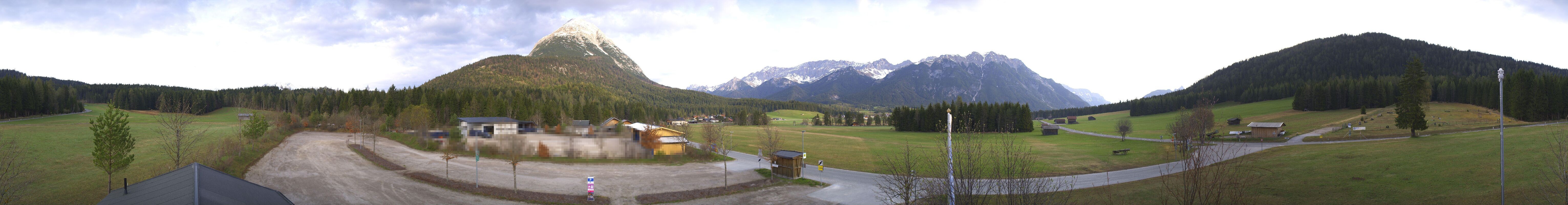 Archiv Foto Webcam Leutasch Moos - Rödlach Parkplatz