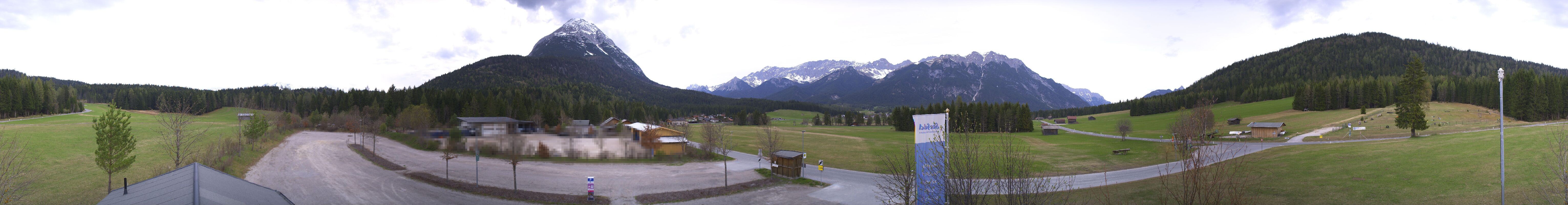 Archiv Foto Webcam Leutasch Moos - Rödlach Parkplatz