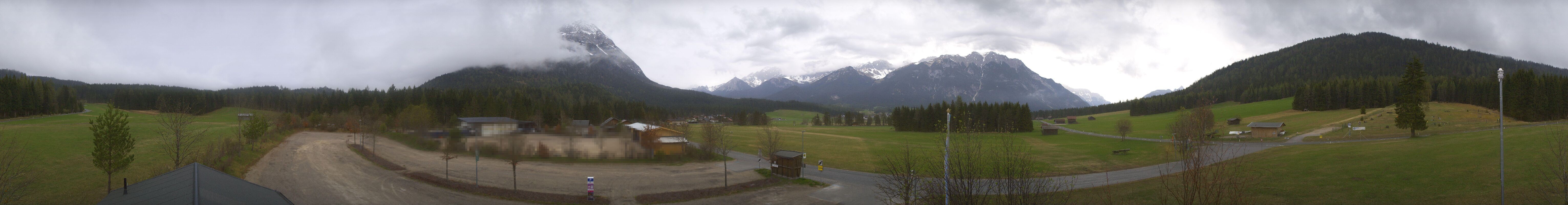 Archiv Foto Webcam Leutasch Moos - Rödlach Parkplatz