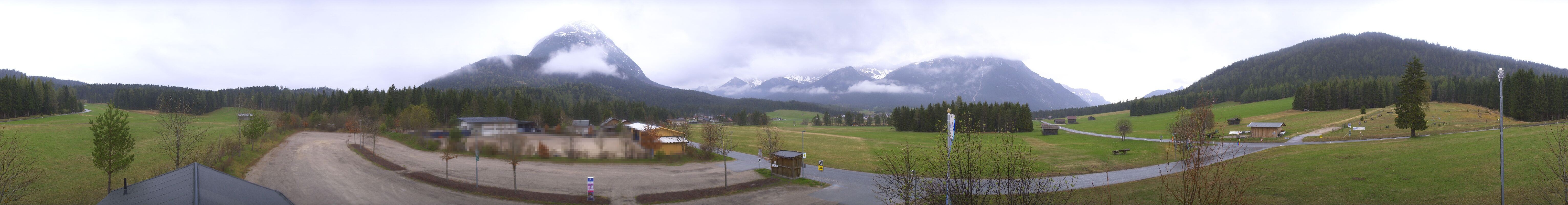 Archiv Foto Webcam Leutasch Moos - Rödlach Parkplatz