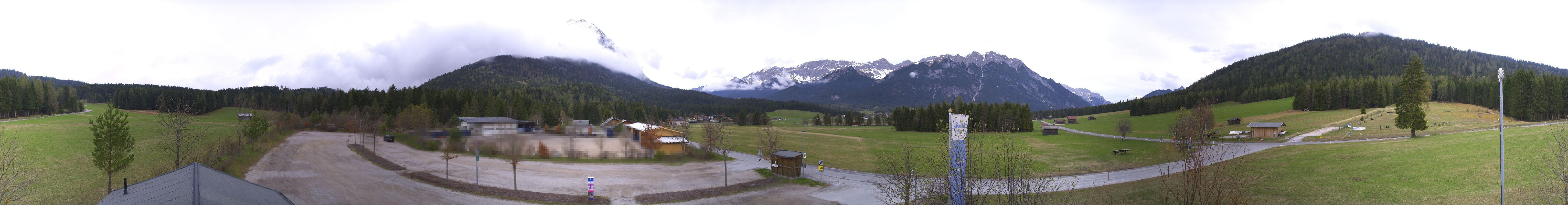 Archiv Foto Webcam Leutasch Moos - Rödlach Parkplatz