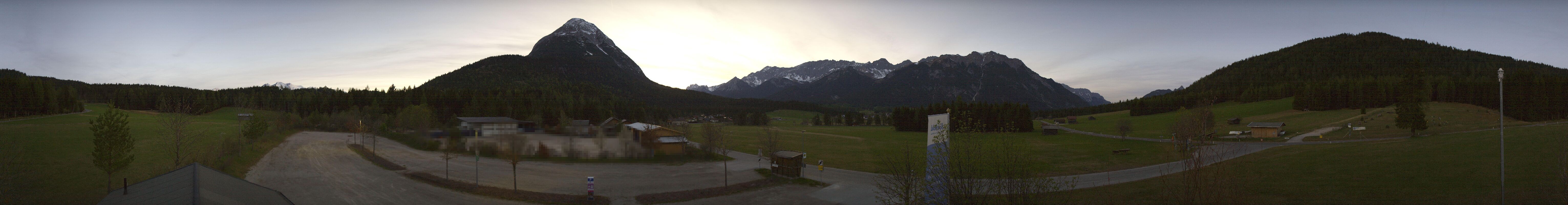 Archiv Foto Webcam Leutasch Moos - Rödlach Parkplatz
