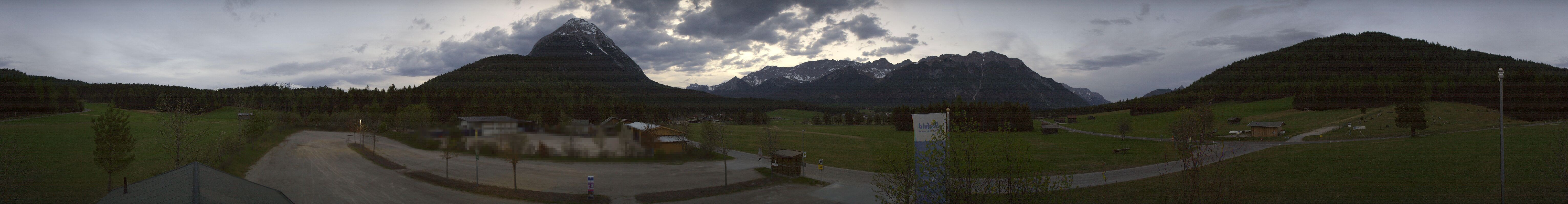 Archiv Foto Webcam Leutasch Moos - Rödlach Parkplatz
