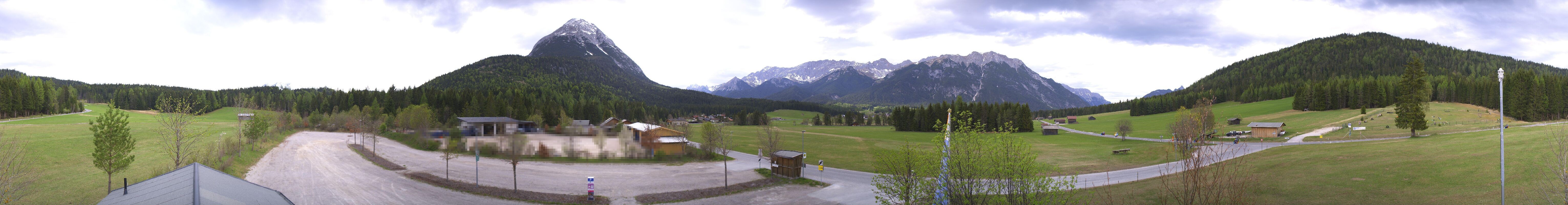 Archiv Foto Webcam Leutasch Moos - Rödlach Parkplatz