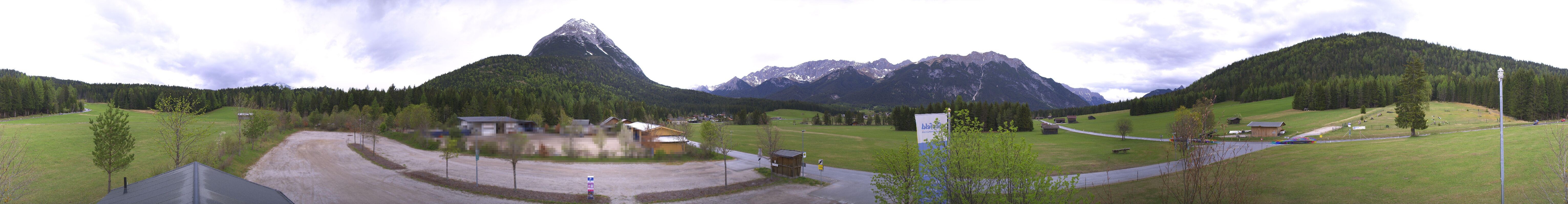 Archiv Foto Webcam Leutasch Moos - Rödlach Parkplatz