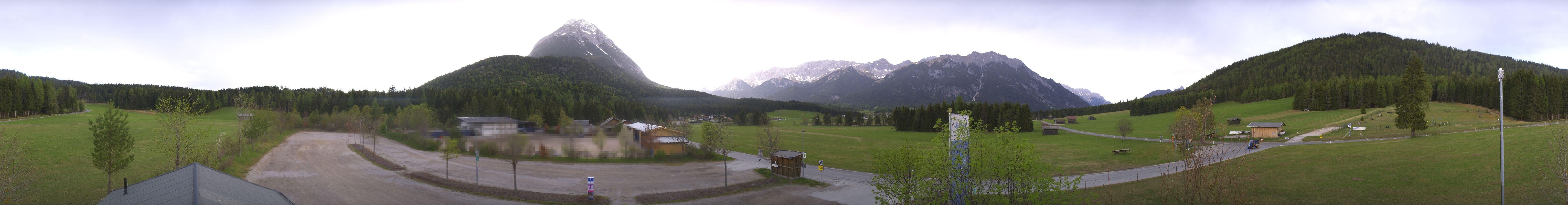 Archiv Foto Webcam Leutasch Moos - Rödlach Parkplatz