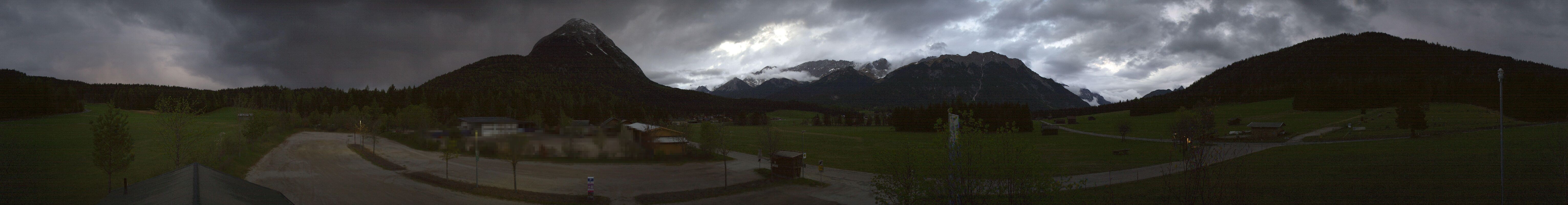 Archiv Foto Webcam Leutasch Moos - Rödlach Parkplatz