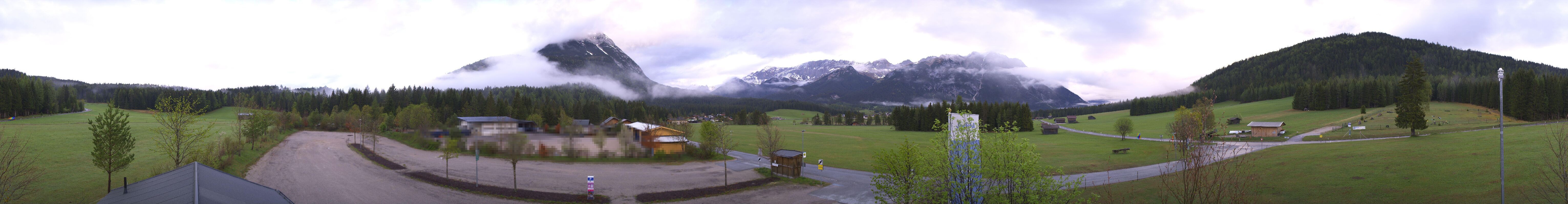 Archived image Webcam Leutasch Moos - Rödlach Parking