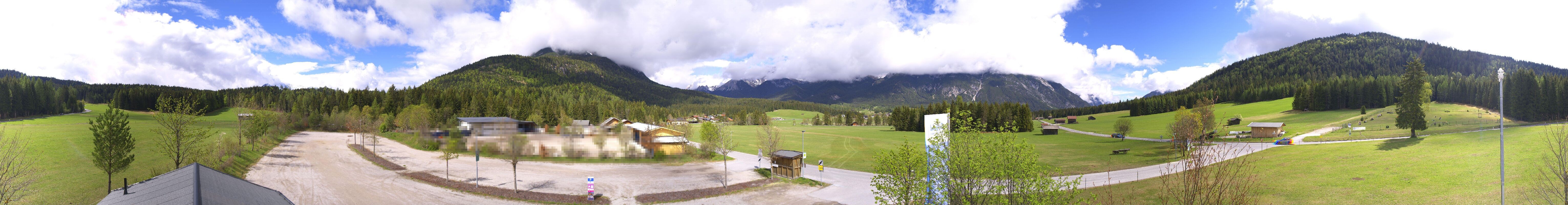 Archived image Webcam Leutasch Moos - Rödlach Parking
