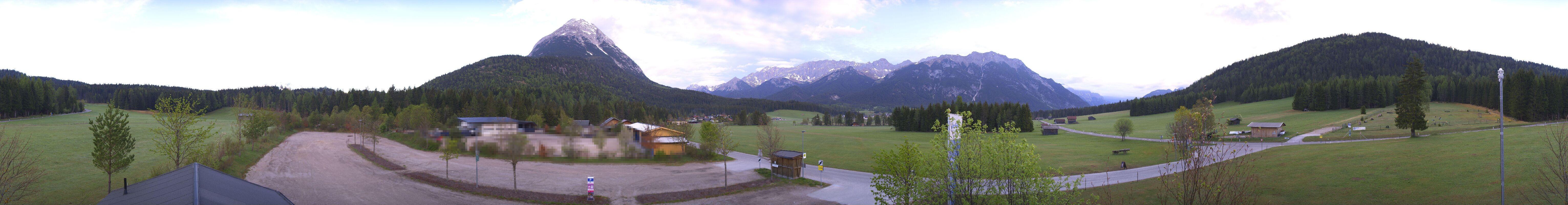 Archiv Foto Webcam Leutasch Moos - Rödlach Parkplatz