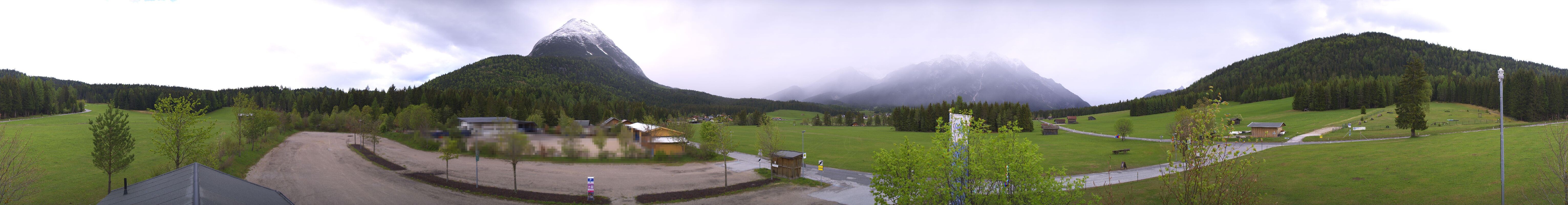 Archiv Foto Webcam Leutasch Moos - Rödlach Parkplatz