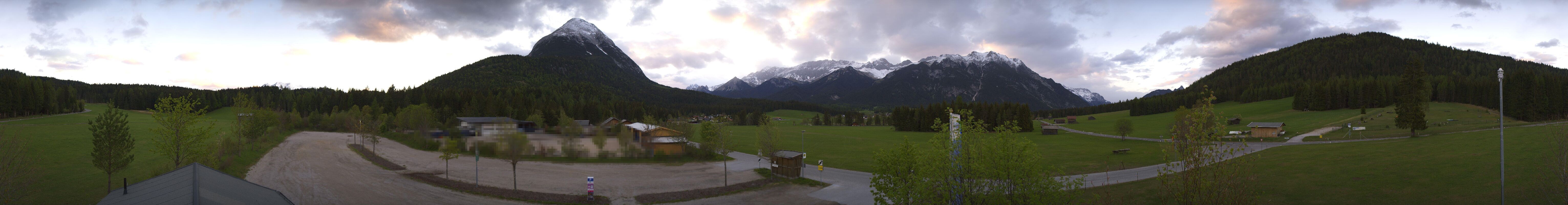 Archiv Foto Webcam Leutasch Moos - Rödlach Parkplatz