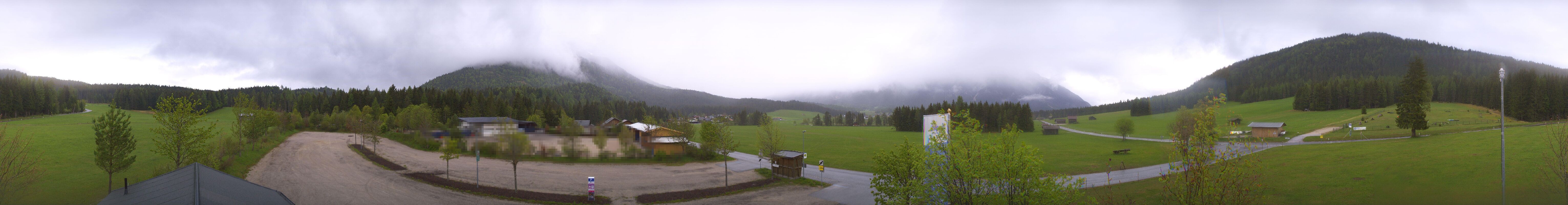 Archiv Foto Webcam Leutasch Moos - Rödlach Parkplatz