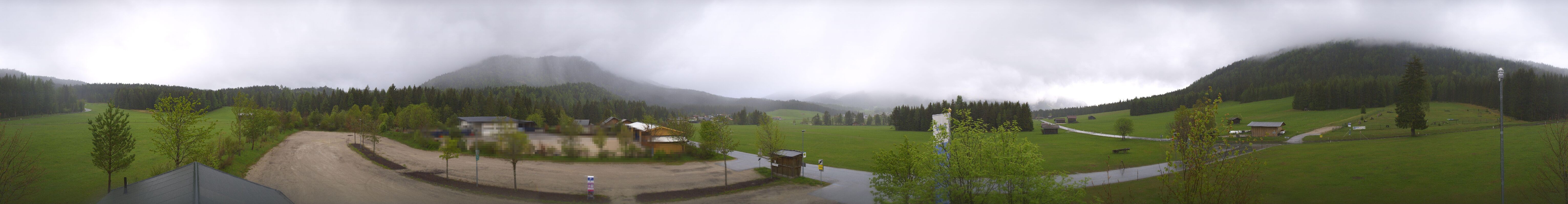 Archiv Foto Webcam Leutasch Moos - Rödlach Parkplatz