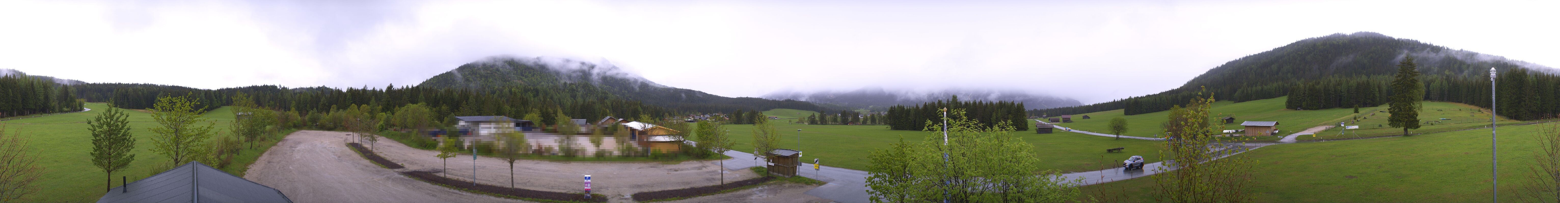 Archiv Foto Webcam Leutasch Moos - Rödlach Parkplatz