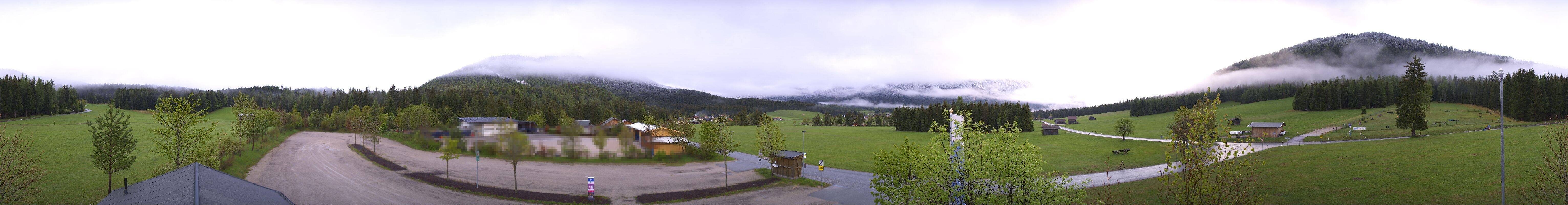 Archiv Foto Webcam Leutasch Moos - Rödlach Parkplatz