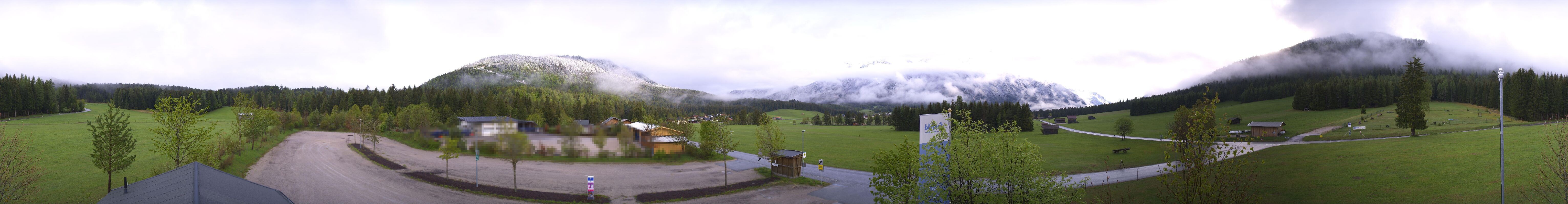 Archiv Foto Webcam Leutasch Moos - Rödlach Parkplatz