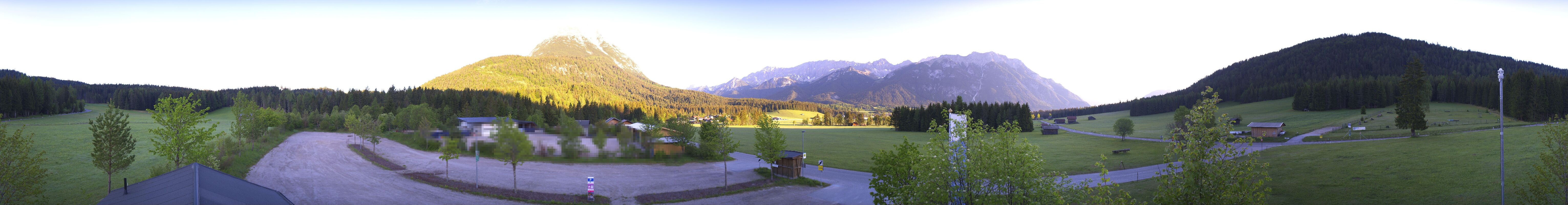 Archived image Webcam Leutasch Moos - Rödlach Parking