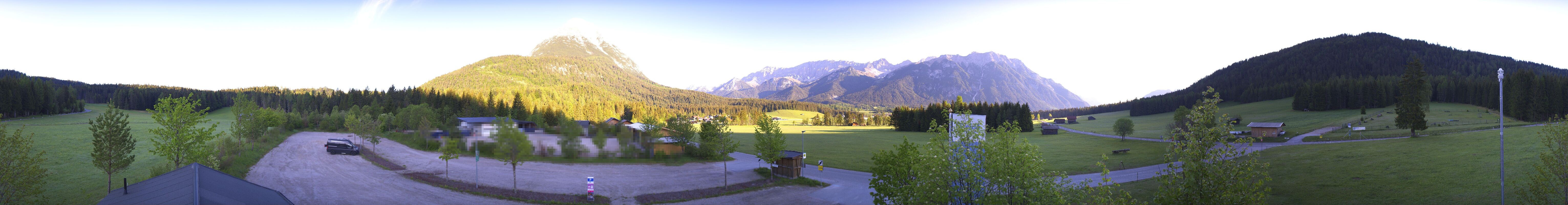 Archived image Webcam Leutasch Moos - Rödlach Parking