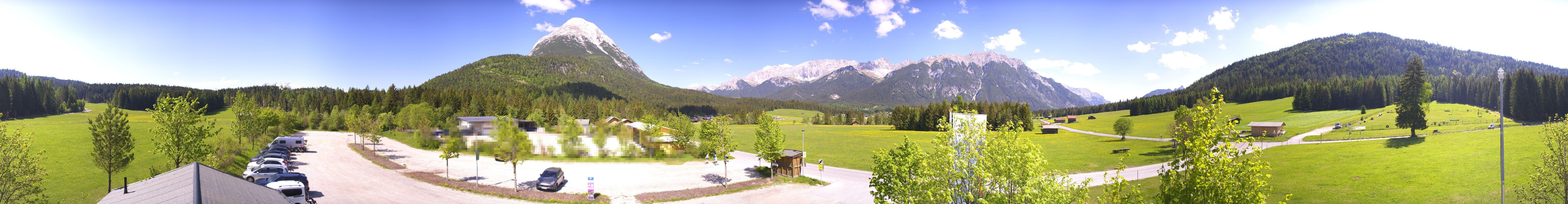 Archived image Webcam Leutasch Moos - Rödlach Parking